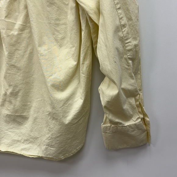 Anthropologie Pistola Sloane Oversized Button Down Boxy Poplin Shirt Yellow XS - Picture 8 of 10